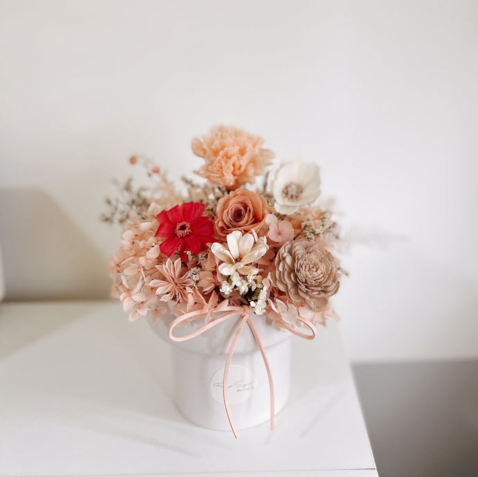 [Mother's Day] Everlasting Nordic Vase Arrangement - Coral