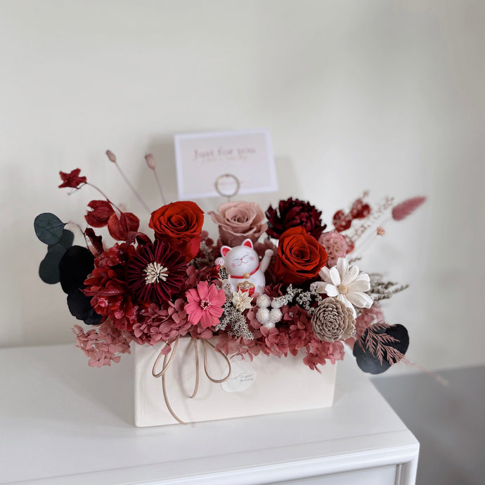 Everlasting Nordic Vase Arrangement - Fortune (Shop Opening Congratulatory Flowers)