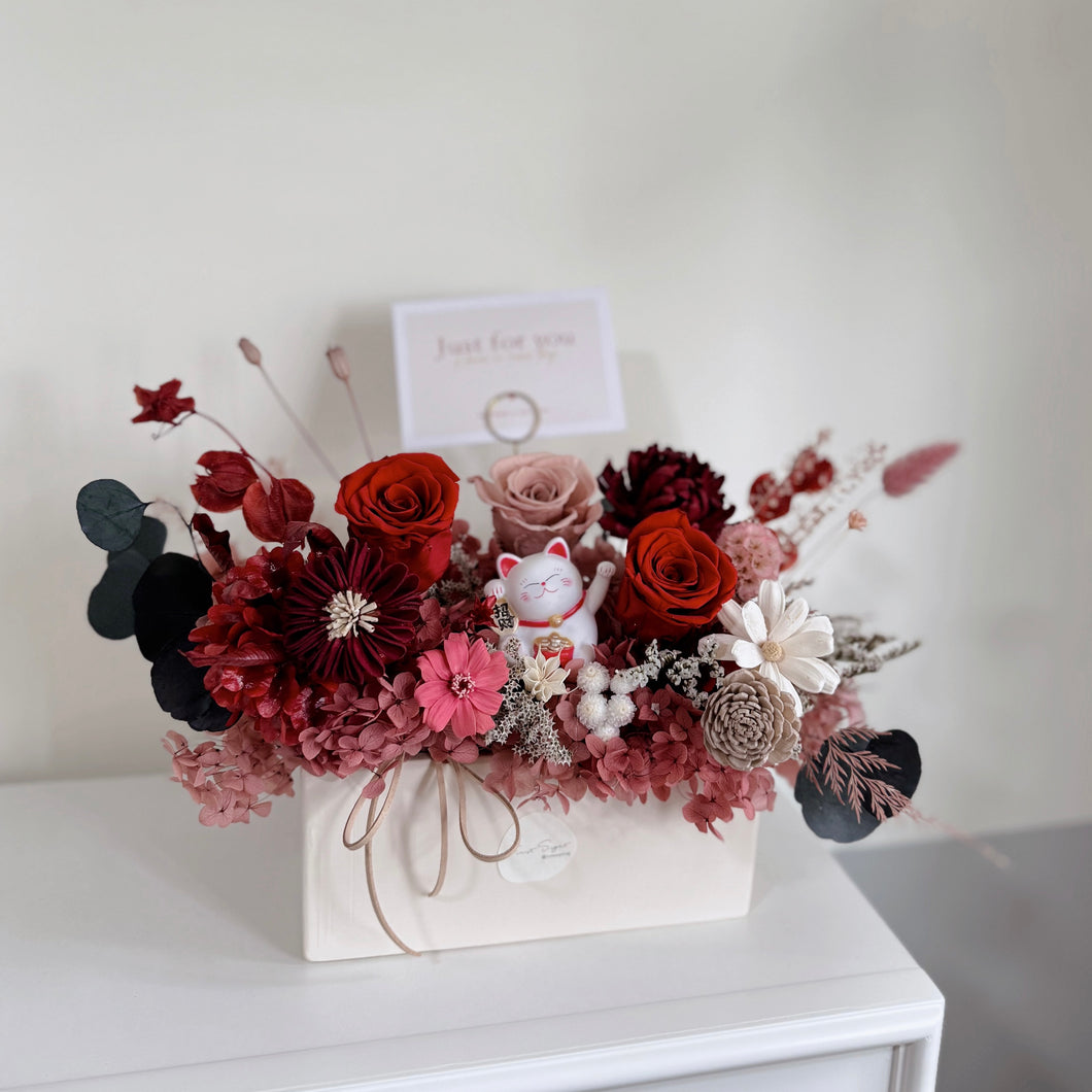 Everlasting Nordic Vase Arrangement - Fortune (Shop Opening Congratulatory Flowers)