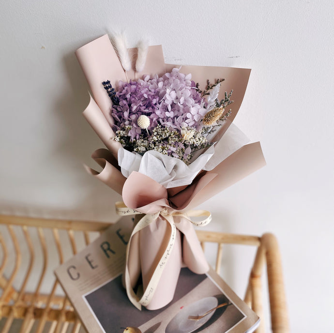 Everlasting Love (Preserved Hydrangea - Lilac) - First Sight Singapore