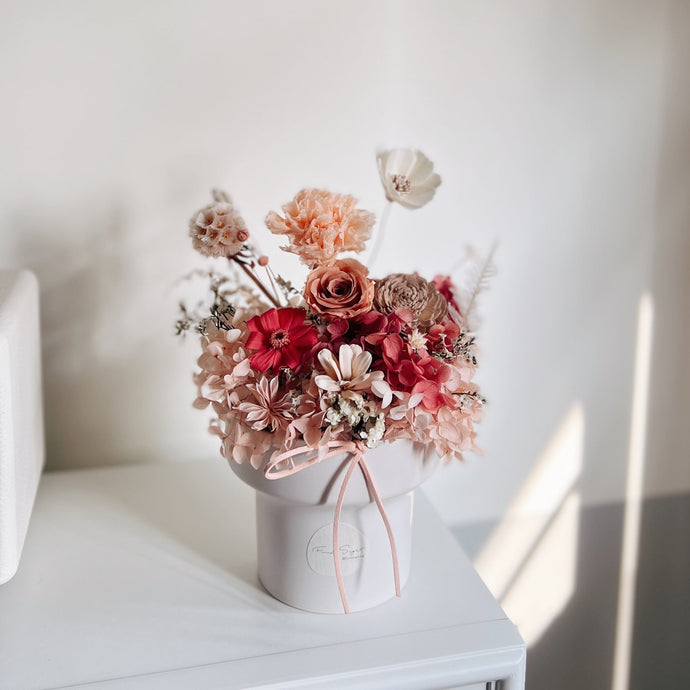 [Mother's Day] Everlasting Nordic Vase Arrangement - Coral