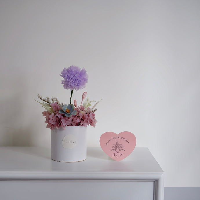 [Mother's Day] Everlasting Nordic Vase Arrangement - Lilac Petal Pot