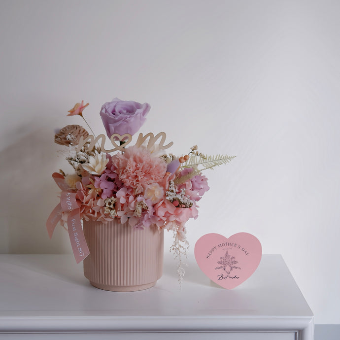 [Mother's Day] Everlasting Nordic Vase Arrangement - Maison Blush