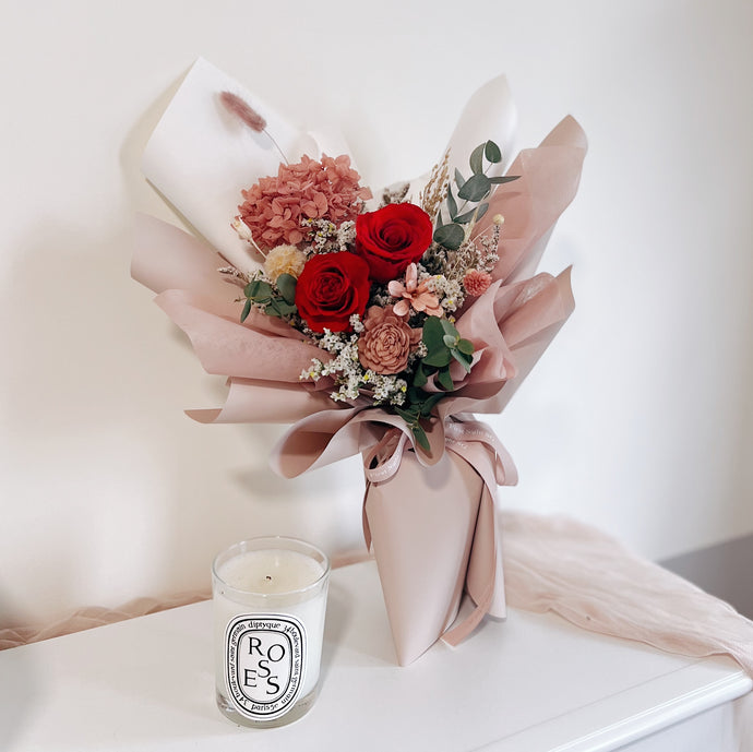 [NEW Valentine's Day] Everlasting Flower Bouquet Regular - Red