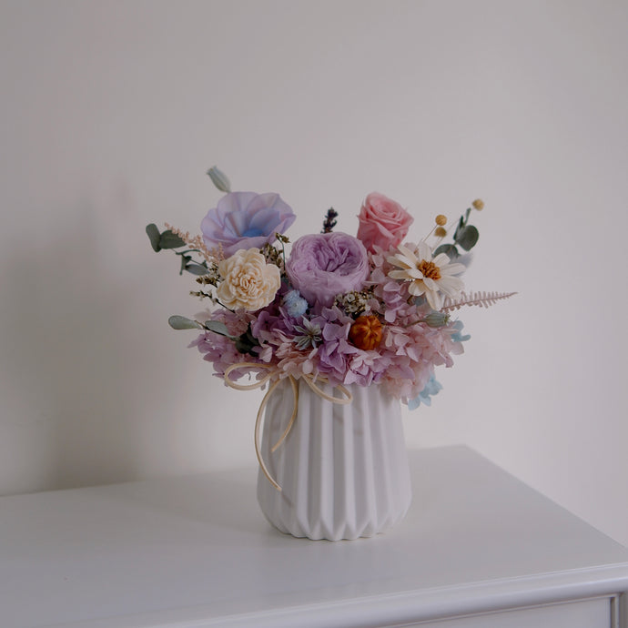 [NEW] Everlasting Nordic Vase Arrangement - Lilas