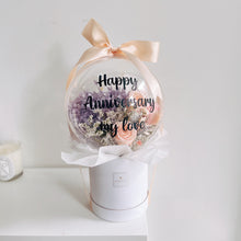 Everlasting Flower Balloon Bouquet - Periwinkle  (Personalisable)